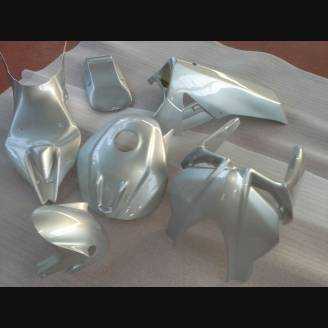 Lackierte Rennverkleidung Aprilia RSV4 2015 - 2020 mit 2 Farben + frei Grafiken Grey - MXPCRV6936