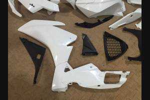 Carenados abs Aprilia RS 50- 125 2012 - 2014 completo con guardabarros da barnizar - MXPCAD6951