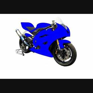 Lackierte Rennverkleidung Yamaha R6 2017 - 2024 mit 2 Farben - MXPCRV7012