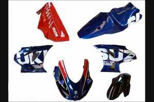 Lackierte Rennverkleidung Suzuki Gsxr 1000 2017 - 2024 - MXPCRV7037