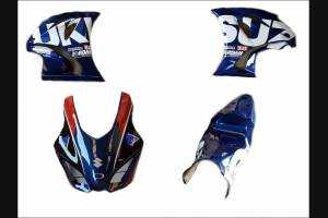 Lackierte Rennverkleidung Suzuki Gsxr 1000 2017 - 2024 - MXPCRV7037