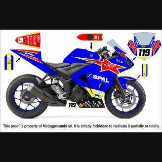 Painted Race Fairings Yamaha R3 2015 - 2018 - MXPCRV7327