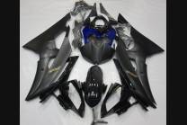 Lackierte Straße Verkleidung auf ABS kompatibel mit Yamaha R6 2008 - 2016 Matt Black - MXPCAV5444 2