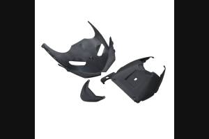 Complete and unpainted fairings in abs with front fender 