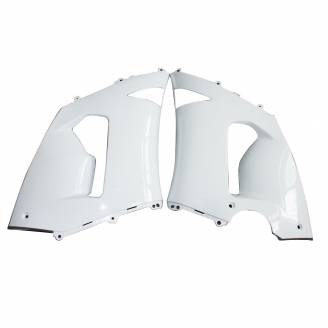 Complete and unpainted fairing with front fender in abs 