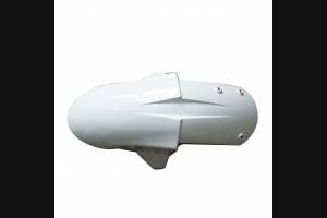 Complete and unpainted fairing with front fender in abs 