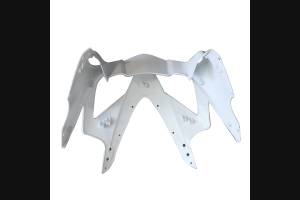 Complete and unpainted fairing in abs with front fender INJ 