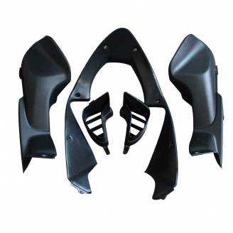 Complete and unpainted fairing in abs with front fender INJ 