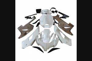Complete and unpainted fairings in abs with front fender 
