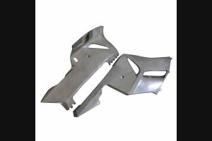 Complete and unpainted fairings in abs with front fender 