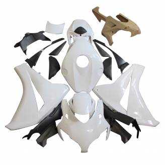 Complete and unpainted fairings in abs with front fender 