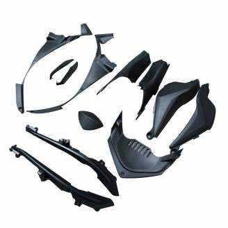 Complete and unpainted fairings in abs with front fender 