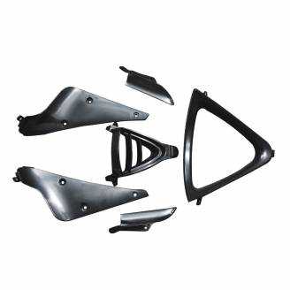 Complete and unpainted fairings in abs with front fender 