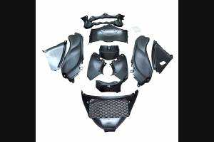Complete and unpainted fairings in abs with front fender 