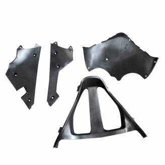 Complete and unpainted fairings in abs with front fender 