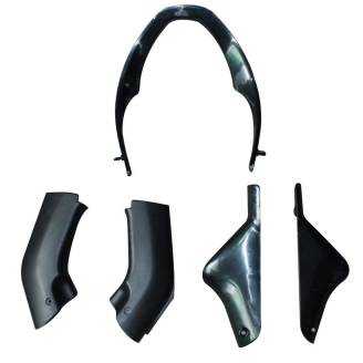 Complete and unpainted fairings in abs with front fender 
