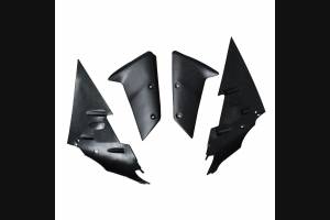 Complete and unpainted fairing in abs with front fender INJ 