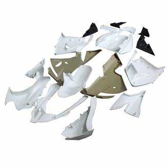 Complete and unpainted fairing in abs with front fender INJ 