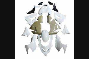Complete and unpainted fairing in abs with front fender INJ 