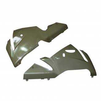 Complete and unpainted fairing in abs with front fender INJ 