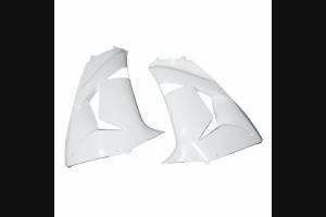 Complete and unpainted fairing in abs with front fender INJ 