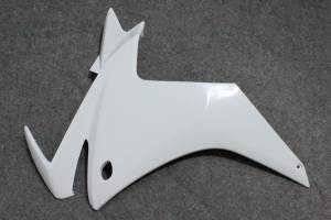 Complete and unpainted fairing in abs with front fender 