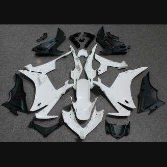 Complete and unpainted fairing in abs with front fender 