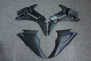 Complete and unpainted fairing in abs with front fender 