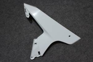 Complete and unpainted fairing in abs with front fender 
