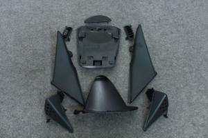 Complete and unpainted fairing in abs with front fender 