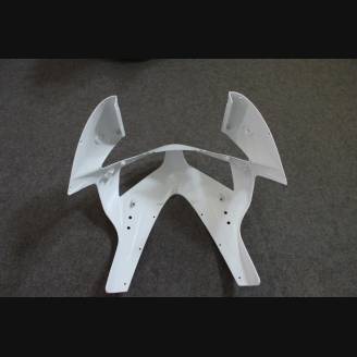 Complete and unpainted fairing in abs with front fender 
