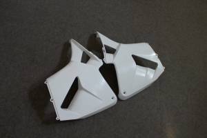 Complete and unpainted fairing in abs with front fender 