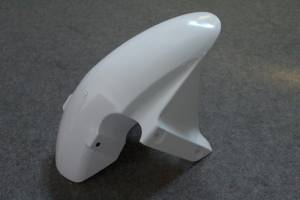 Complete and unpainted fairing in abs with front fender 