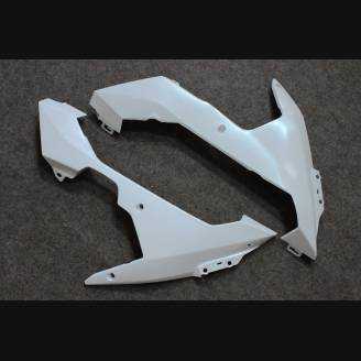 Complete and unpainted fairings in abs with front fender INJ 