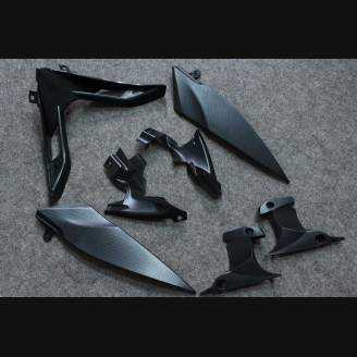 Complete and unpainted fairings in abs with front fender INJ 
