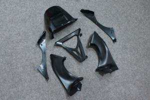 Complete and unpainted fairings in abs with front fender INJ 