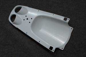 Complete and unpainted fairings in abs with front fender INJ 