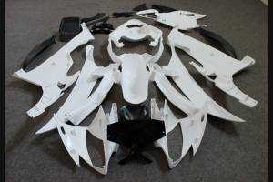Complete and unpainted fairing in abs with front fender INJ 