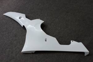 Complete and unpainted fairings in abs with front fender 