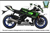 Complete and painted fairings in abs YAM17 MST 