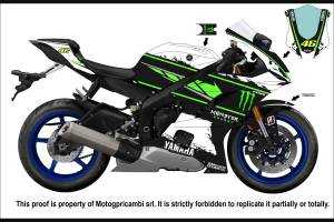 Complete and painted fairings in abs YAM17 MST 