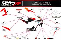 Kit de pegatinas compatible con Aprilia RSV4 2009 - 2014 - MXPKAD8027