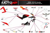Aufkleber Satz kompatibel mit Aprilia RSV4 2015 - 2020 - MXPKAD8056