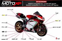 Kit Autocollants compatible avec MV Agusta F4 1000 2010 - 2020 - MXPKAD8348