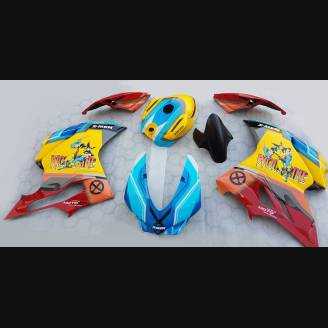 Complete and painted fairings with back seat original seat DUC99WLM