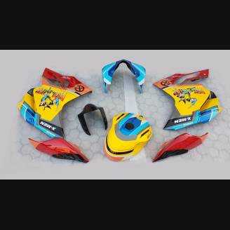 Complete and painted fairings with back seat original seat DUC99WLM