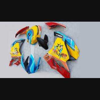Complete and painted fairings with back seat original seat DUC99WLM