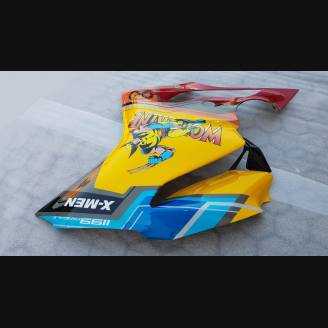 Complete and painted fairings with back seat original seat DUC99WLM