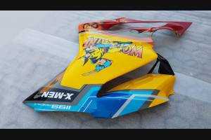 Complete and painted fairings with back seat original seat DUC99WLM