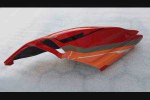 Complete and painted fairings with back seat original seat DUC99WLM